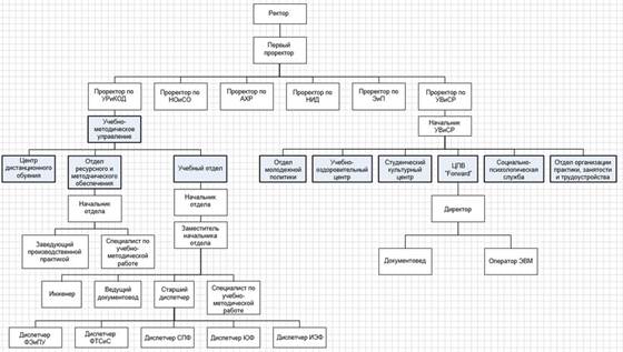 организационная структура вуза