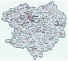 карта харківської області