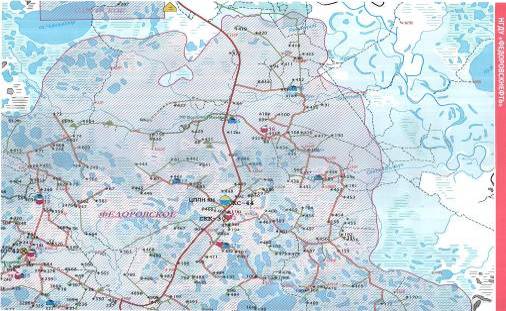 карта федоровского месторождения