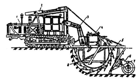 конструктивная схема роторного полуприцепного экскаватора
