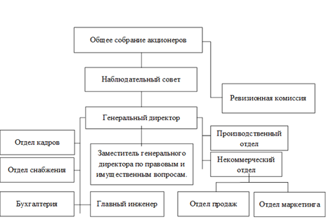 организационная структура оао 