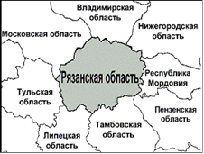 расположение границ рязанской области