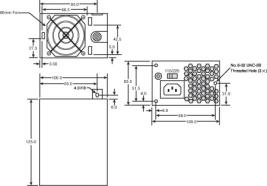 стандартний блок живлення форм - фактора sfx, оснащений внутрішнім вентилятором 60 мм