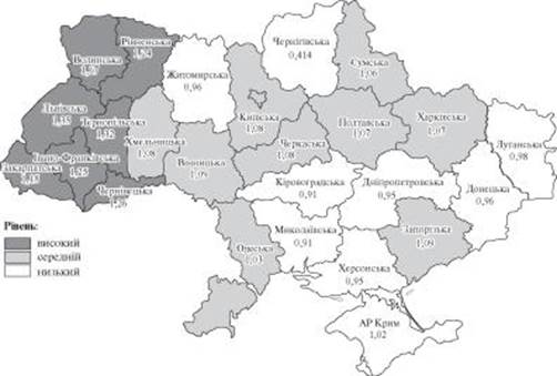 типологія регіонів україни за індексом материнства у 2013 р