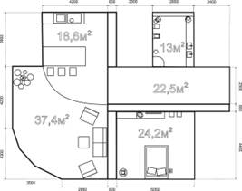 размерный чертеж квартиры