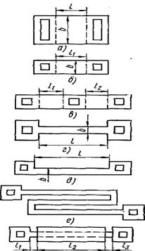 конфигурация диффузионных резисторов