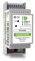 evika контроллер 8-ми датчиков температуры pt100/1000 (ipt8-knx)