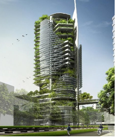 editt tower. сингапур. арх. кен янг