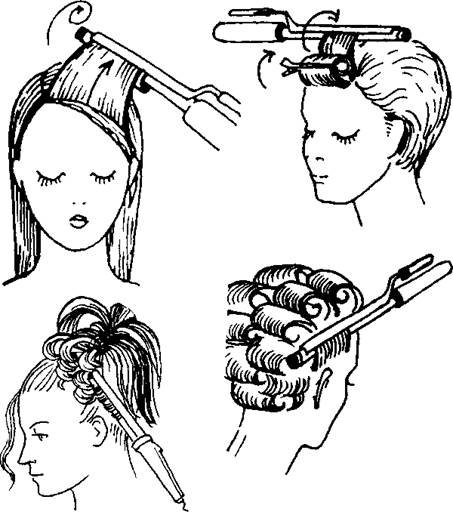 способи накручування волосся елекгрощипцями