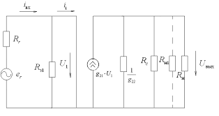 упрощенная схема замещения усилительного каскада на полевом транзисторе