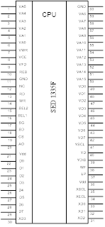 обозначение контроллера графического жки экрана sed1335f